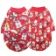 Imagen de New Year Two-Legged Velvet Lining Dogs And Cats Printed Hoody Sweater Skirt Pet Clothes