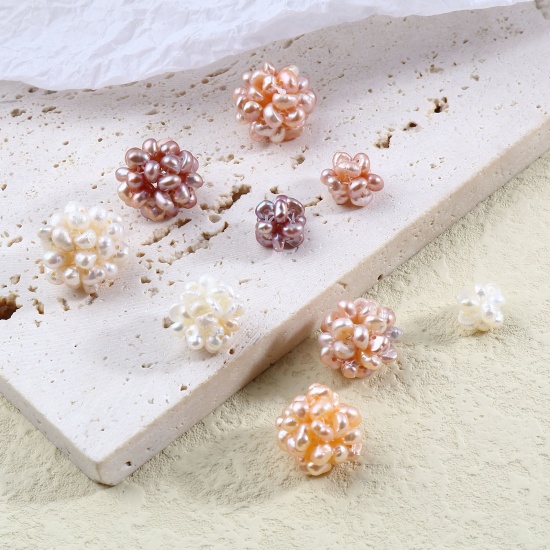 Immagine di Naturale Perla Barocco Perline Fiore Multicolore 1 Pz