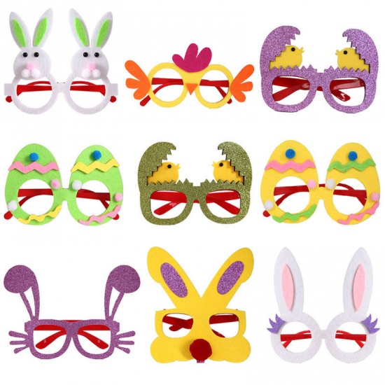 Immagine di Nonwoven & Plastic Easter Children's Glasses Party Decorations Props