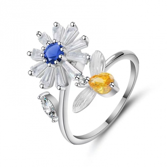 Picture of Open Adjustable Rings Multicolor Rotatable 1 Piece