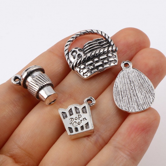 Picture of Zinc Based Alloy Easter Day Charms Multicolor 10 PCs
