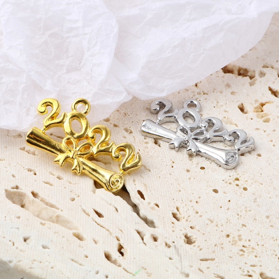 Picture of Zinc Based Alloy Year Charms Multicolor 10 PCs