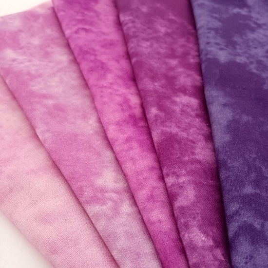 Picture of Fabric Fabric Multicolor Square Tie-Dye 20cm x 20cm, 1 Set ( 5 PCs/Set)
