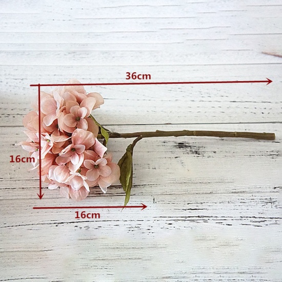 Immagine di Plastic & Faux Silk Dim Artificial Hydrangea Flower For Wedding Party Home Decoration