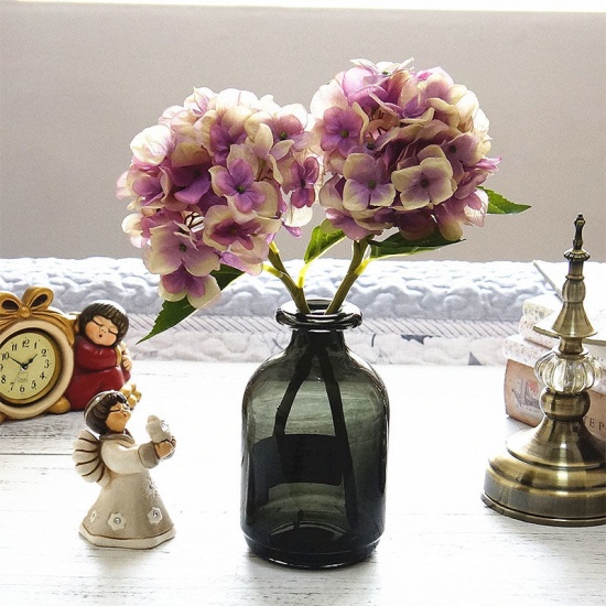 Image de Fleur artificielle lumineuse d'hortensia de plastique et de fausse soie pour la décoration à la maison de noce