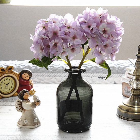 Immagine di Plastic & Faux Silk Bright Artificial Hydrangea Flower For Wedding Party Home Decoration