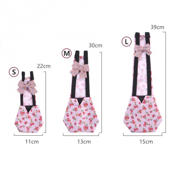 Picture of Strawberry Fashionable Resuable Nappy Poultry Cloth Pet Diaper For Goose Duck Hen Chicken