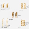 Picture of Eco-friendly Simple & Casual Stylish 18K Real Gold Plated 304 Stainless Steel Tassel Ear Post Stud Earrings For Women Party