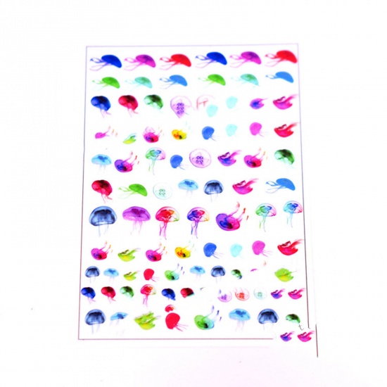 Picture of Plastic Resin Jewelry Craft Filling Material Multicolor 10cm x 7cm, 1 Sheet