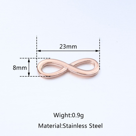 Immagine di Acciaio Inossidabile Charms Simbolo di Infinito Multicolore 1 Pz