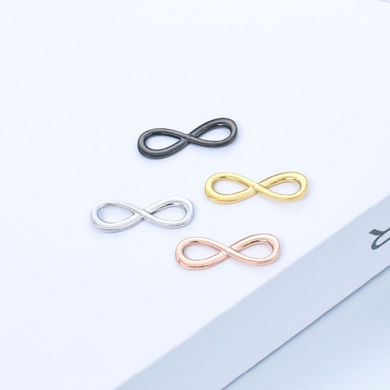 Immagine di Acciaio Inossidabile Charms Simbolo di Infinito Multicolore 1 Pz