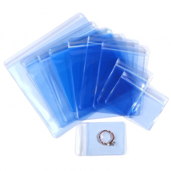 Picture of PVC Grip Seal Zip Lock Bags Blue