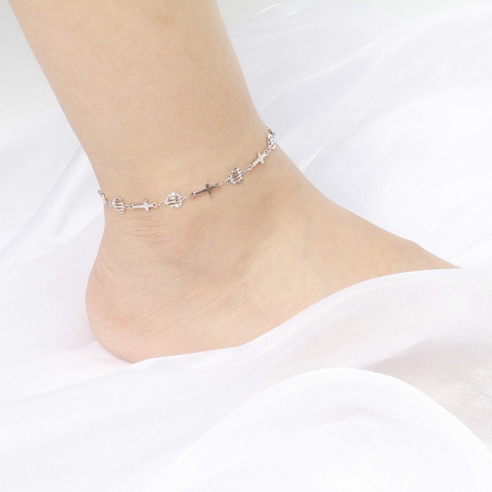 Picture of 304 Stainless Steel Anklet Silver Tone