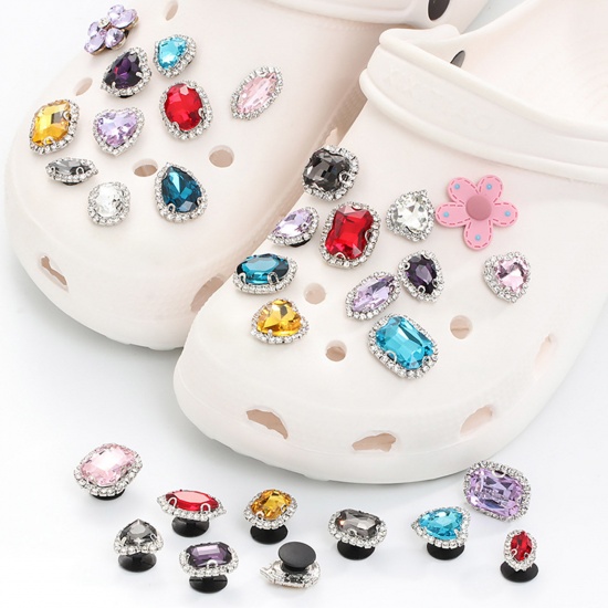 Picture of PVC Sport Shoe Charm Pins Decoration Accessories For Clog Sandals Multicolor