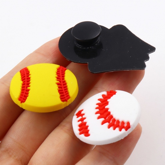 Immagine di PVC Sport Intasare Sandali Charm Pin Accessori Decorazione Multicolore 5 Pz