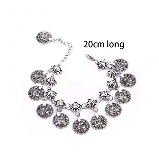 Picture of Boho Chic Bohemia Anklet Multicolor Coin