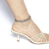 Picture of Stainless Steel Link Chain Anklet Silver Tone