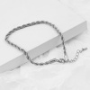 Picture of Stainless Steel Link Chain Anklet Silver Tone