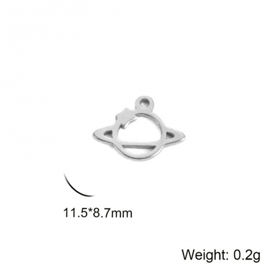 Imagen de 304 Acero Inoxidable Galaxia Colgantes Charms Multicolor Universo Planeta 5 Unidades