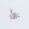 Picture of 304 Stainless Steel Galaxy Charms Sun Multicolor Spiral