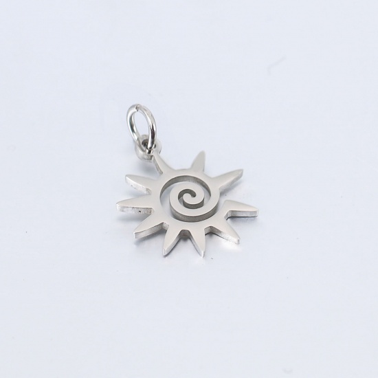 Imagen de 304 Acero Inoxidable Galaxia Colgantes Charms Sol Multicolor Hélice 1 Unidad