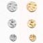 Immagine di 304 Acciaio Inossidabile Martellato Charms Tondo Multicolore 10 Pz