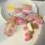 樹脂 可愛い かわいい キュート ヘアクロークリップクランプ ピンク 桃 1 個 の画像