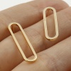 Picture of Copper Earring Accessories Real Gold Plated Oval Hollow