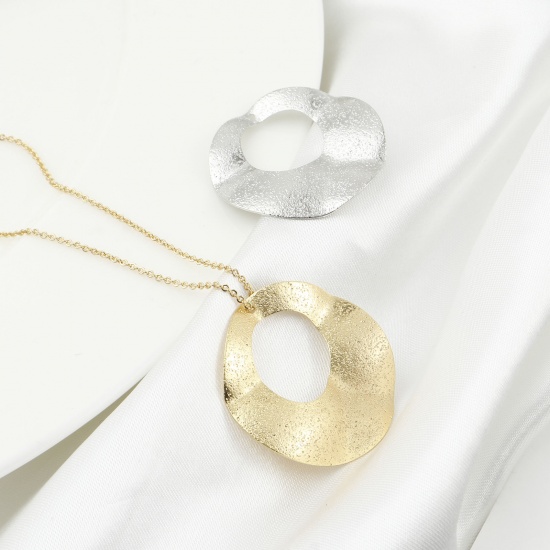 Bild von Messing Charms Rund Echtgold plattiert Sternenstaub 3,3cm x 3,3cm, 3 Stück