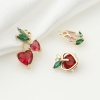 Picture of Brass Charms Flower Real Gold Plated Fruit Multicolour Cubic Zirconia                                                                                                                                                                                         