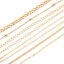 Immagine di Ottone Catena Accessori Vero Oro Placcato