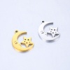 Picture of 304 Stainless Steel Galaxy Charms Multicolor Half Moon Star