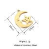 Picture of 304 Stainless Steel Galaxy Charms Multicolor Half Moon Star