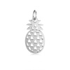 Image de Breloques en 304 Acier Inoxydable Ananas Multicolore 2 Pcs