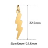 Picture of 304 Stainless Steel Weather Collection Charms Multicolor Lightning