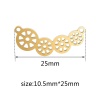 Picture of 304 Stainless Steel Connectors Lotus Root Slices Multicolor