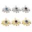 Immagine di Ottone Religione Ciondoli Occhi Multicolore Malocchio Multicolore Cubic Zirconiae 3.2cm x 2.9cm, 1 Pz