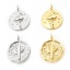 Immagine di Ottone Charms Tondo Multicolore 2 Pz