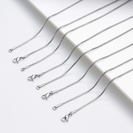 Edelstahl Schlangenkette Kette Halskette Bunt 1 Strang