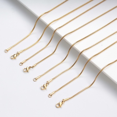 Edelstahl Schlangenkette Kette Halskette Bunt 1 Strang