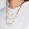 Bild von Edelstahl Schlangenkette Kette Halskette Bunt 1 Strang