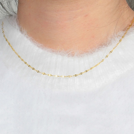 Bild von Edelstahl Lippen geformte Kette Halskette Bunt 1 Strang