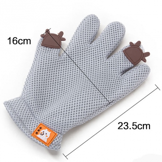 Imagen de Mesh Fabric Pet Cleaning Brush To Remove Hair Pet Grooming Massage Gloves