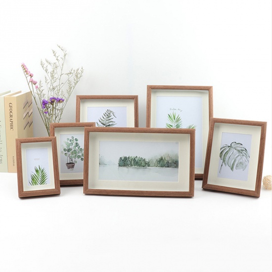 Immagine di Modern Minimalist Wood Picture Photo Frame Home Decoration Ornaments