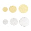 Immagine di Ottone Charms Tondo Vero Oro Placcato Polvere di Stelle 10 Pz