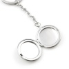 Picture of Stainless Steel Ocean Jewelry Keychain & Keyring Multicolor Round Disc Blank Stamping Tags One Side 10.8cm x 3cm, 1 Piece