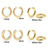 Immagine di 1 Paio Ecologico Elegante Squisito Vero Oro Placcato 304 Acciaio Inossidabile Orecchini Circolari Per Donne Regalo