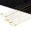 Imagen de 304 Acero Inoxidable Cadenas Collares Chapado en Oro 1 Unidad