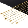 Picture of Wholesale Link Chain Necklace, Gold Plated 304 Stainless Steel, Unisex Stylish Minimalist Gift Jewelry For Retailer