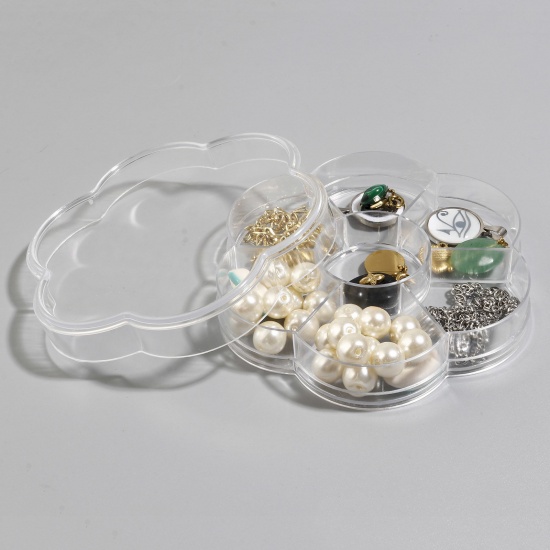 Picture of Plastic Jewelry Storage Box Transparent Clear